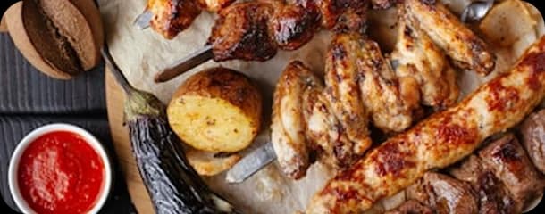 Grilled wings platter