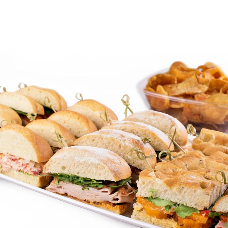 Gourmet Sandwich Platter & Salad Combo (with dessert)