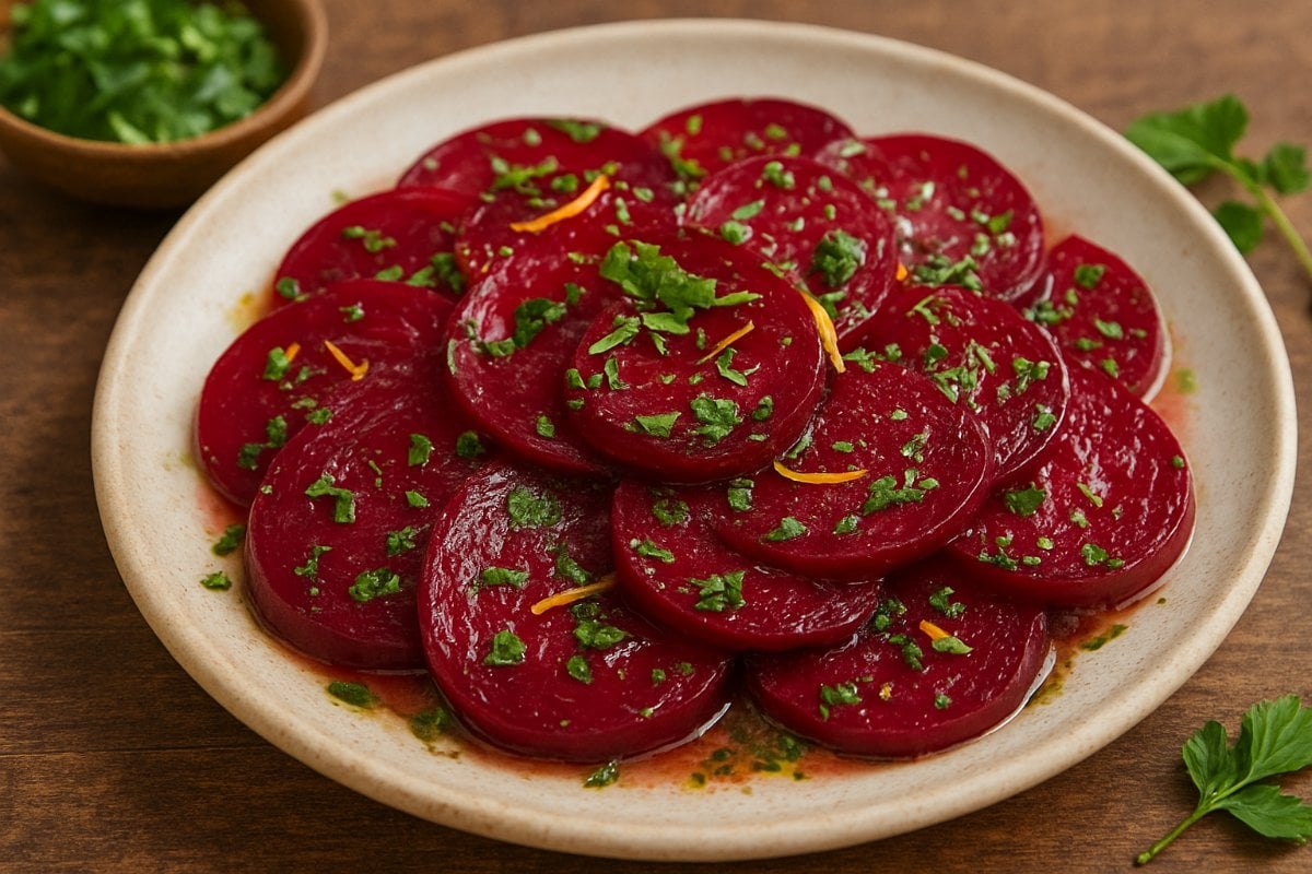 Beet Carpaccio with Citrus Dressing (V)