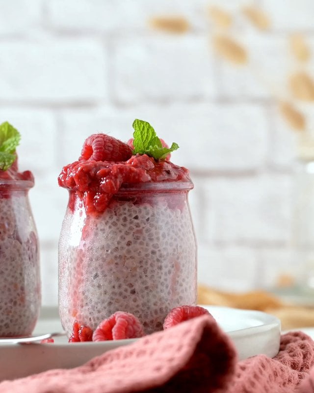Chia Pudding with Fresh Berries and Coconut