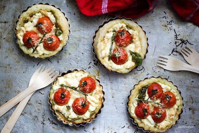 Tomato Goat Cheese Tartlets