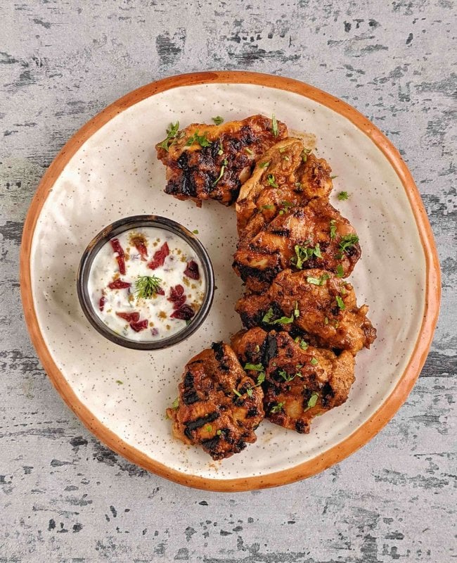 Cranberry Glazed Chicken Skewers (2 Pieces)