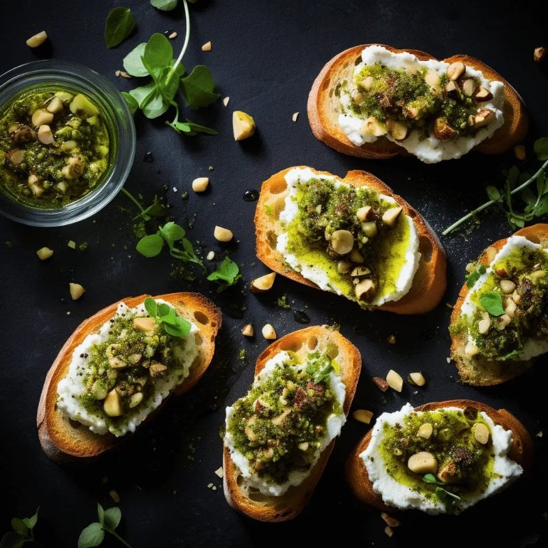 Sinister Spread Crostini