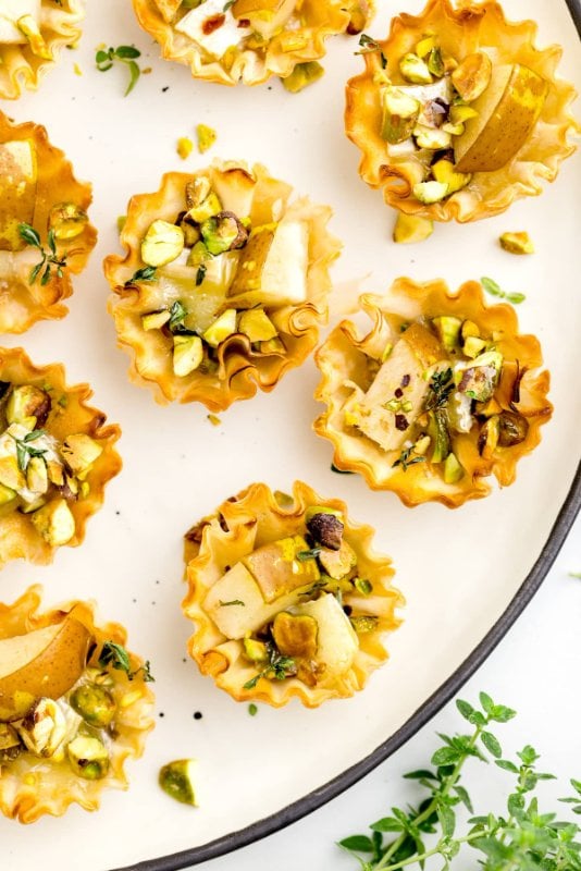 Pear and Brie Mini Tarts