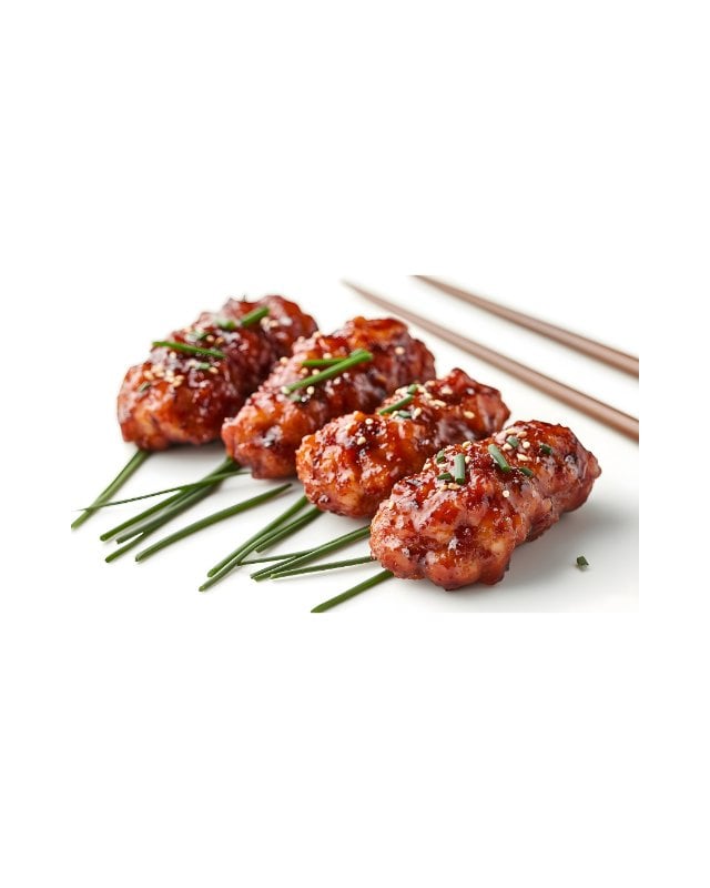 Pomegranate Glazed Chicken Skewers
