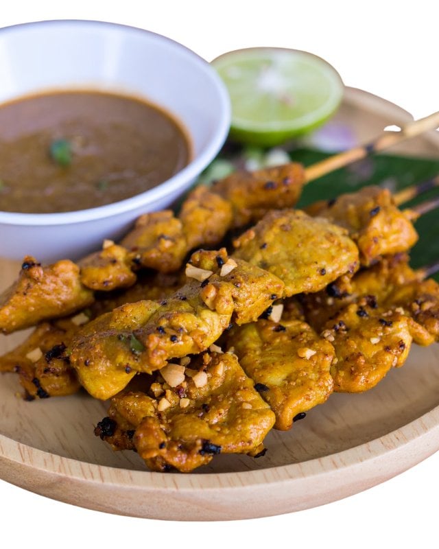Chicken Satay with Sweet Chili Dipping Sauce