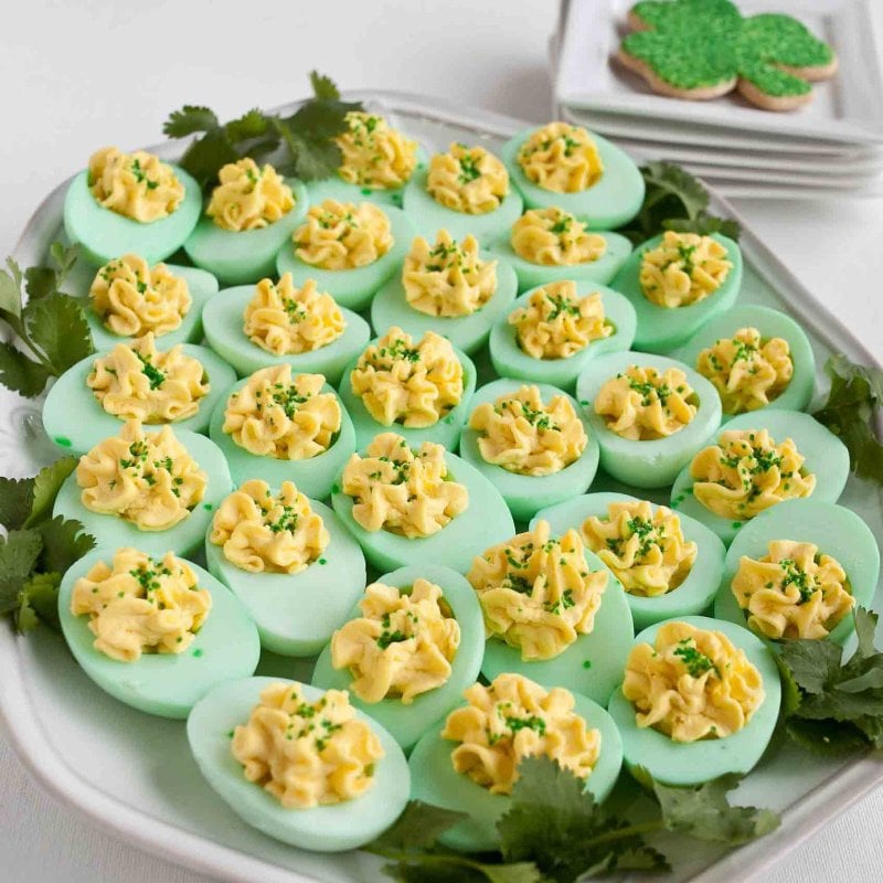 Zombie Brain Deviled Eggs