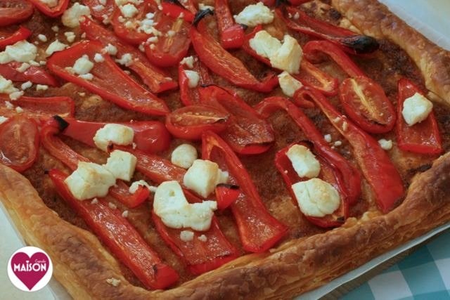 Roasted Red Pepper and Caramelized Onion Mini Tarts